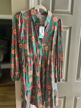 Boden | Dresses | Boden Jersey Seersucker Blue Tired Dress Size | Poshmark